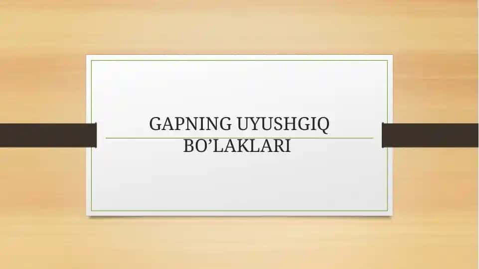 Uyushgiq bo'laklari