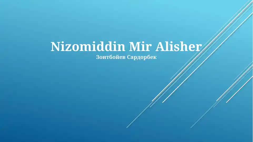 Alisher Navoiyning "Xamsa"si