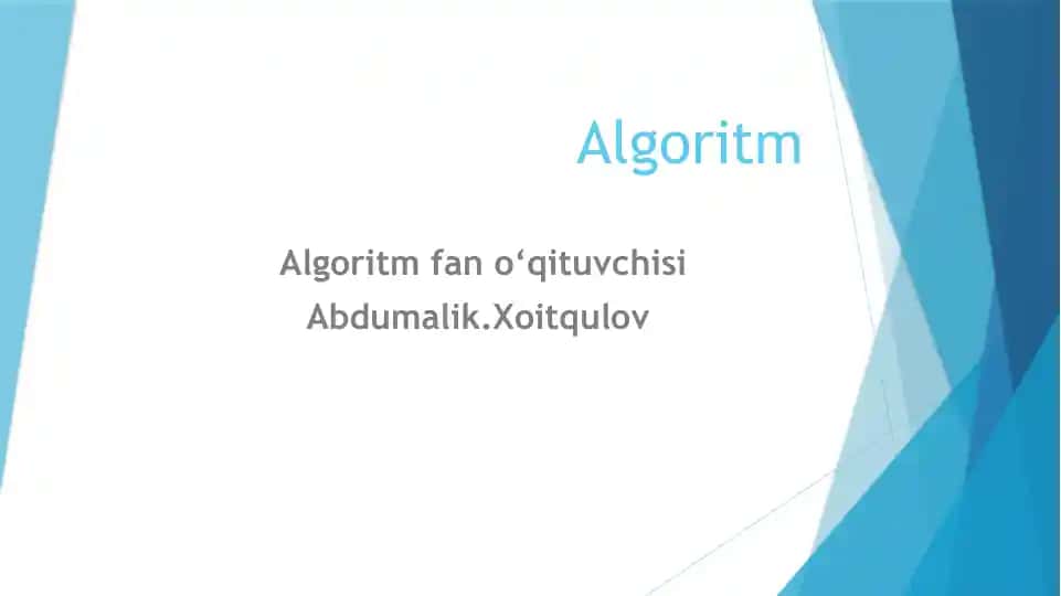 Algoritm