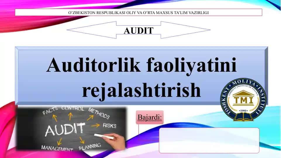 Auditorlik faoliyatini rejalashtirish