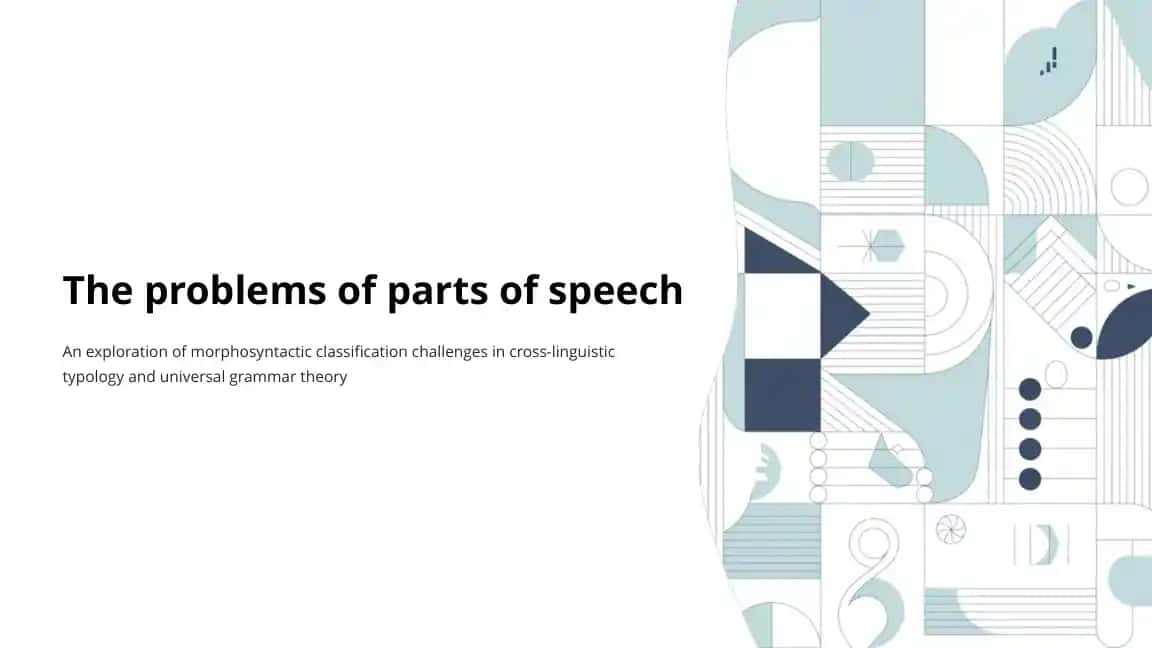 The problems of parts of speech
