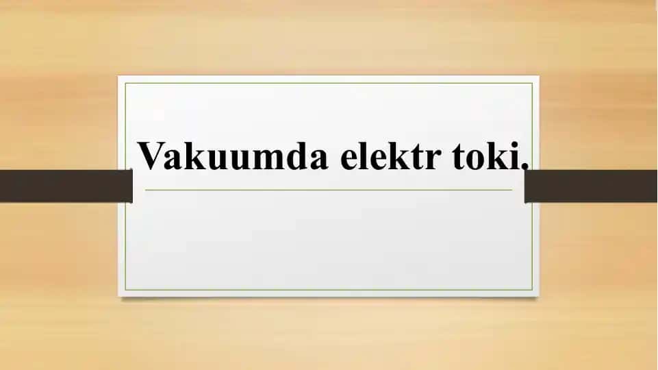 Vakuumdaelektrtoki