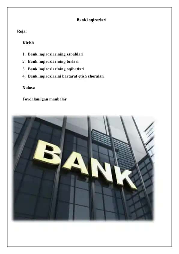 Bank inqirozlari