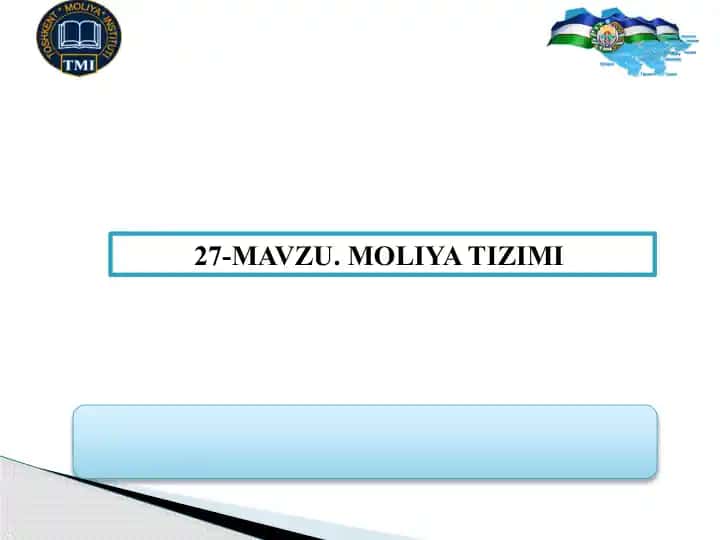 Moliya tizimi