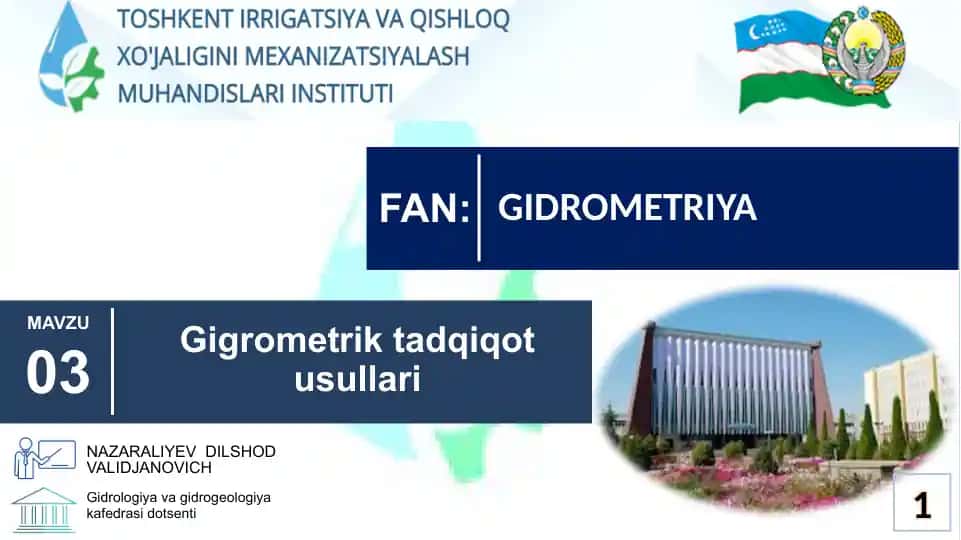 Gigrometrik tadqiqot usullari