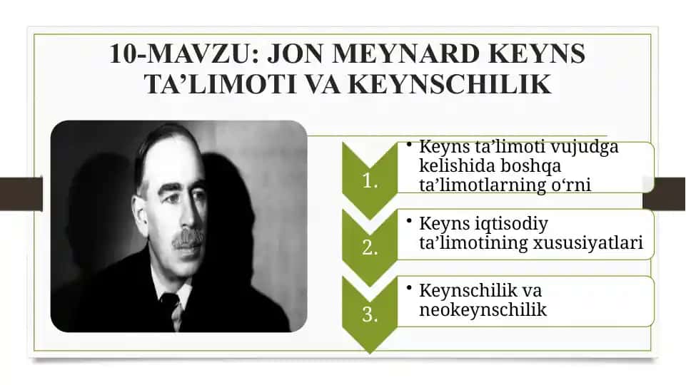Jon Meynard Keynes Ta’limoti va Keyneschilik