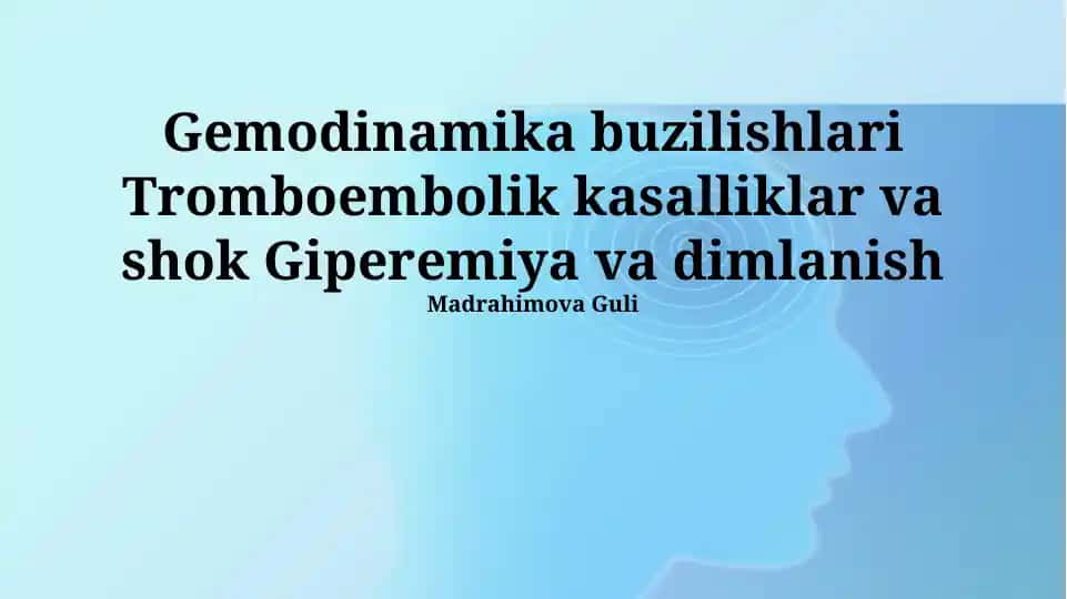 Gemodinamika buzilishlari