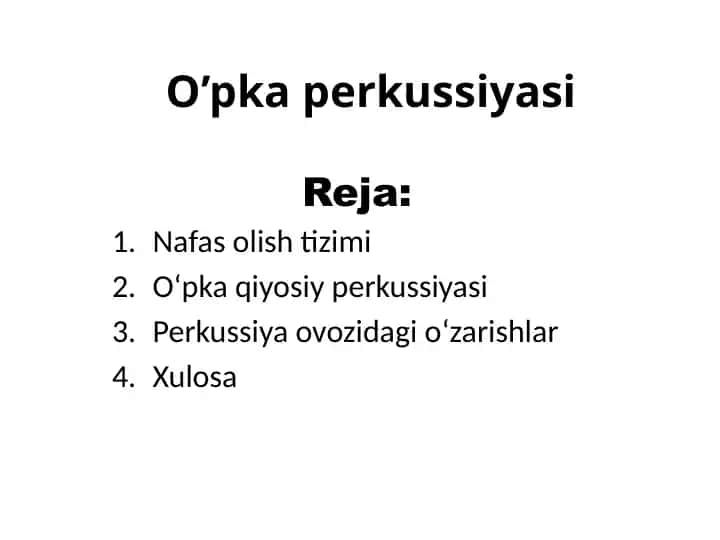 O’pkaperkussiyasi