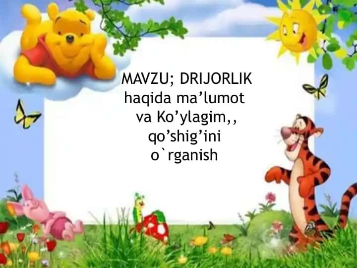 DRIJORLIK haqidama'lumot