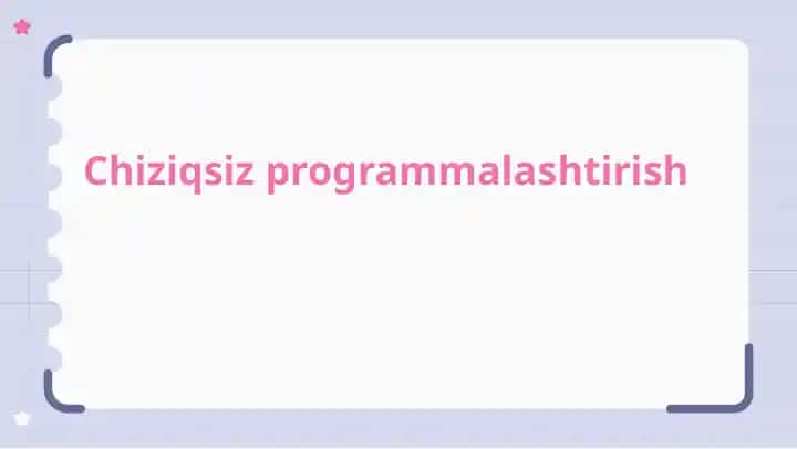 Chiziqli programmalashtirish masalasining simpleks algoritmi