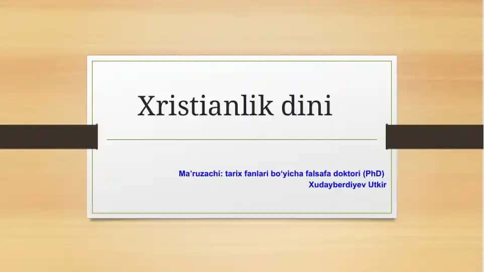 Xristianlik
