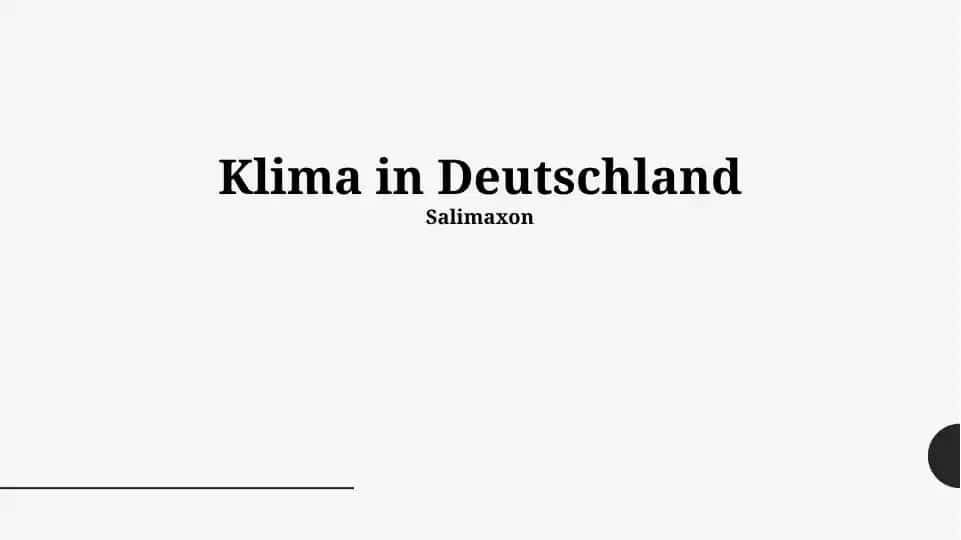 Klima in Deutschland