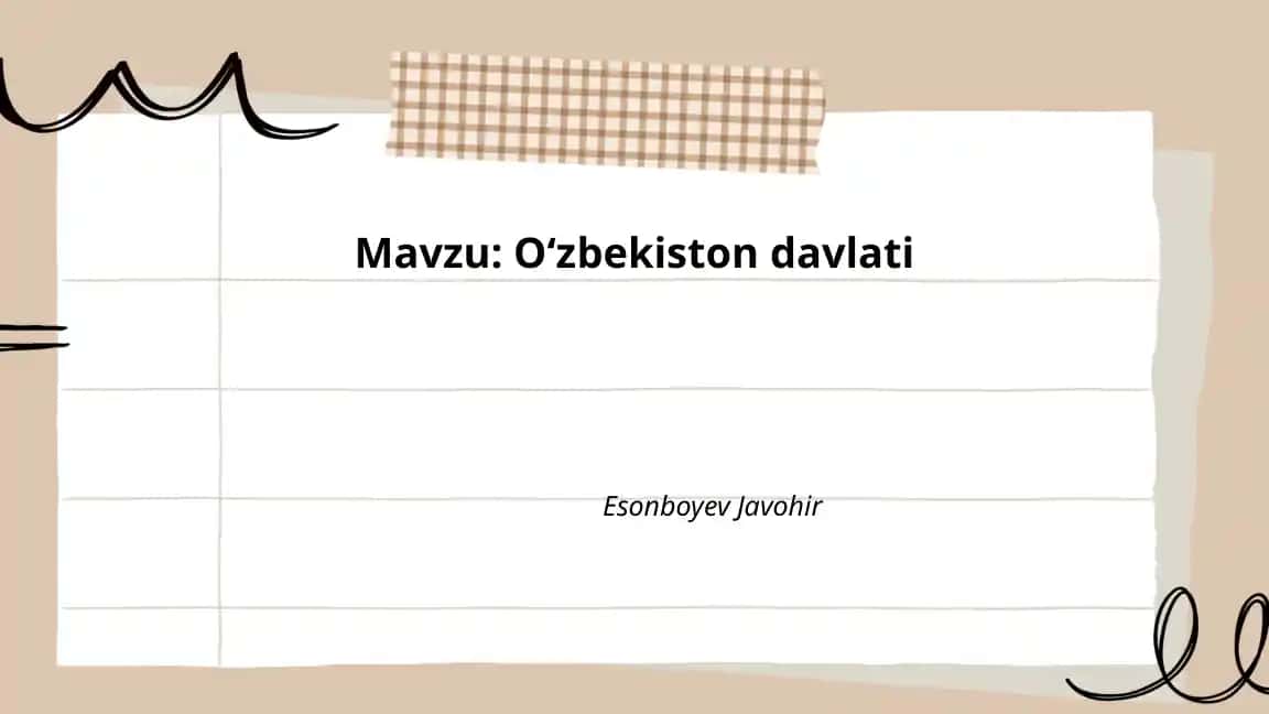 Oʻzbekiston Davlati