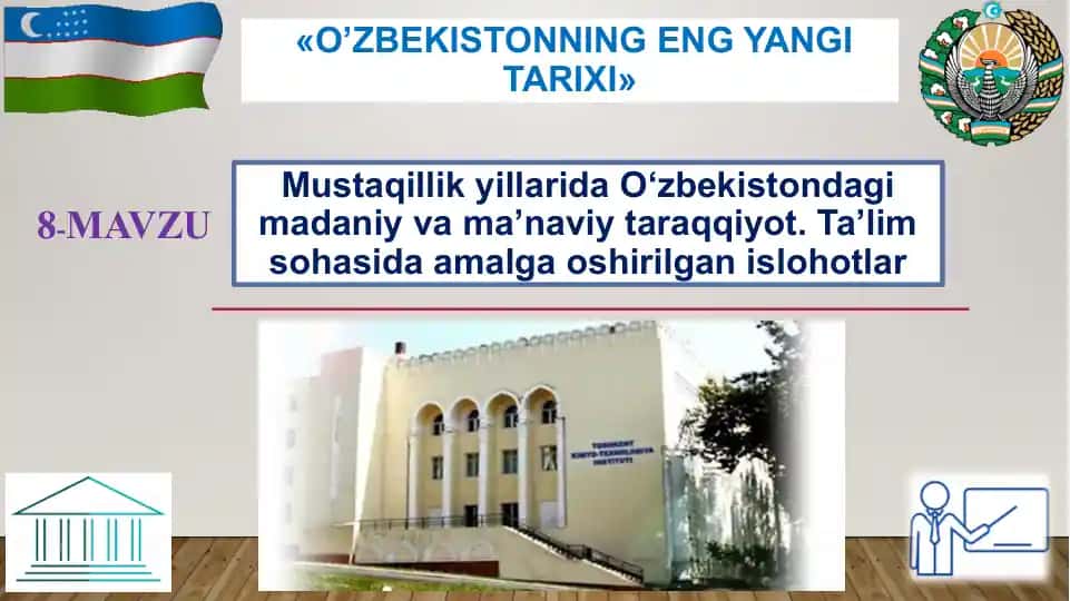 O‘zbekistondagi Madaniy va Ma’naviy Taraqqiyot