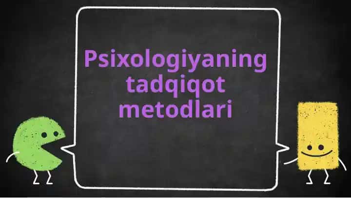 Psixologiyaning tadqiqot metodlari