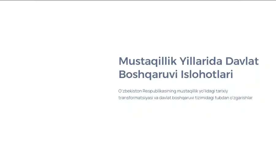 Mustaqillik Yillarida Davlat Boshqaruvi Islohotlari