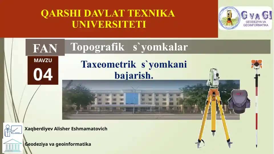 Taxeometrik s`yomkalar