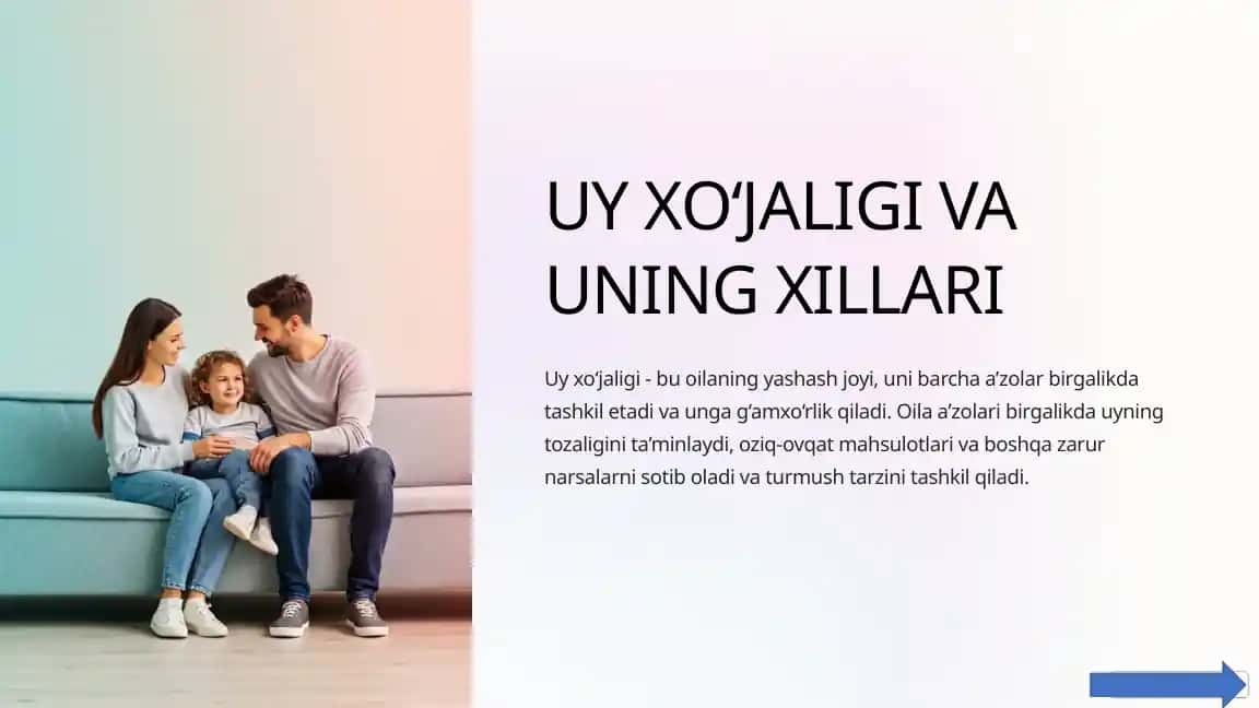 Uy xo‘jaligi va uning xillari