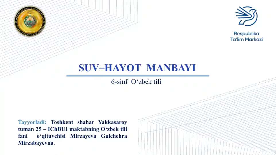 SUV-HAYOT MANBAYI