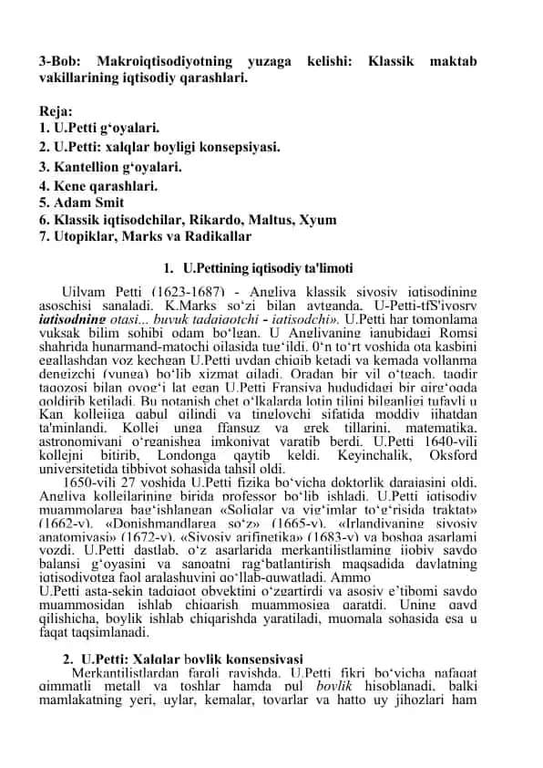 3-Bob: Makroiqtisodiyotning yuzaga kelishi