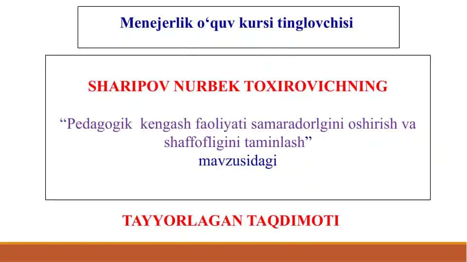 ""Pedagogik kengash faoliyati samaradorligini oshirish va shaffofligini ta’minlash va shu muommoning dolzarbligini bartaraf etish""