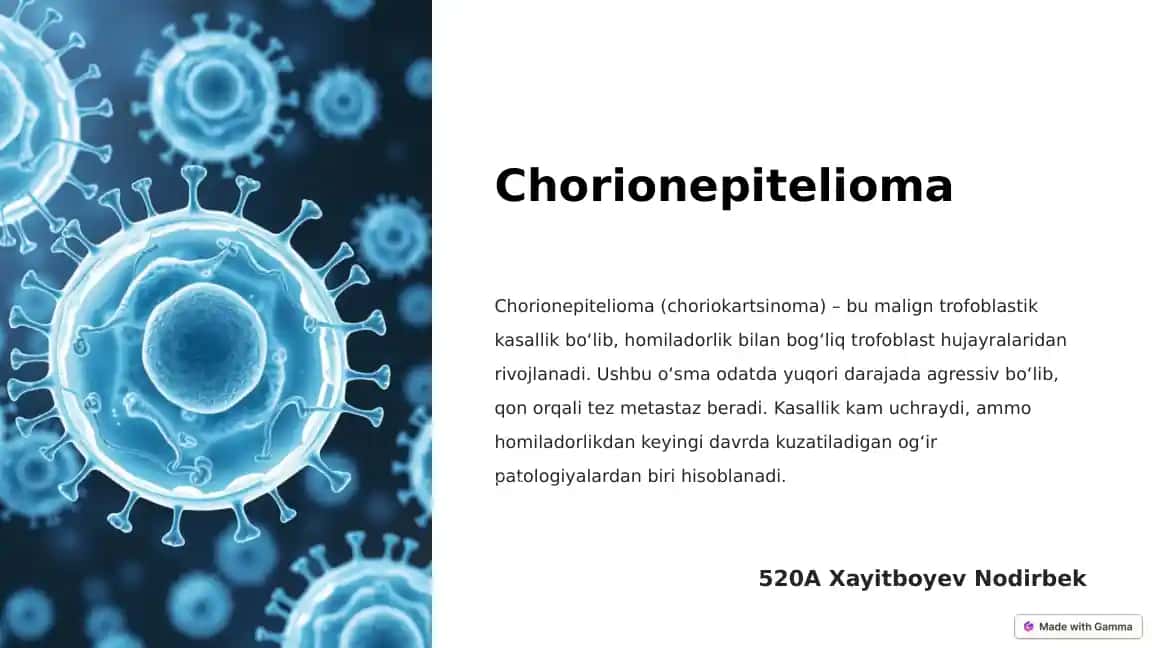 Chorionepitelioma