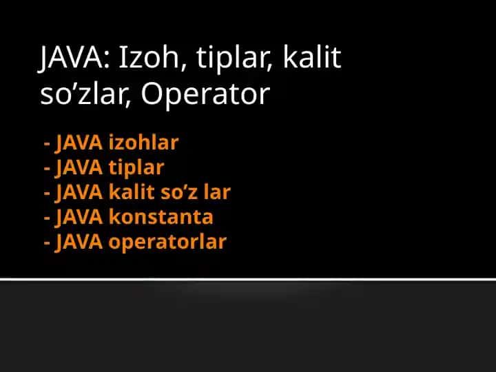 JAVA