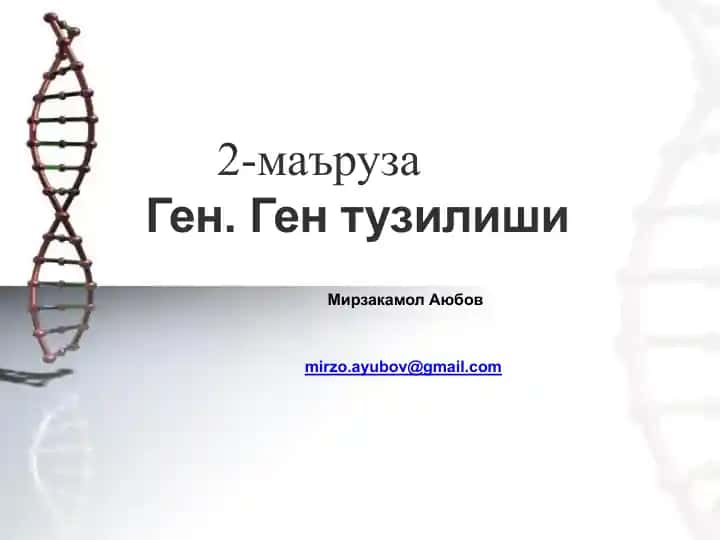 Ген. Ген тузилиши