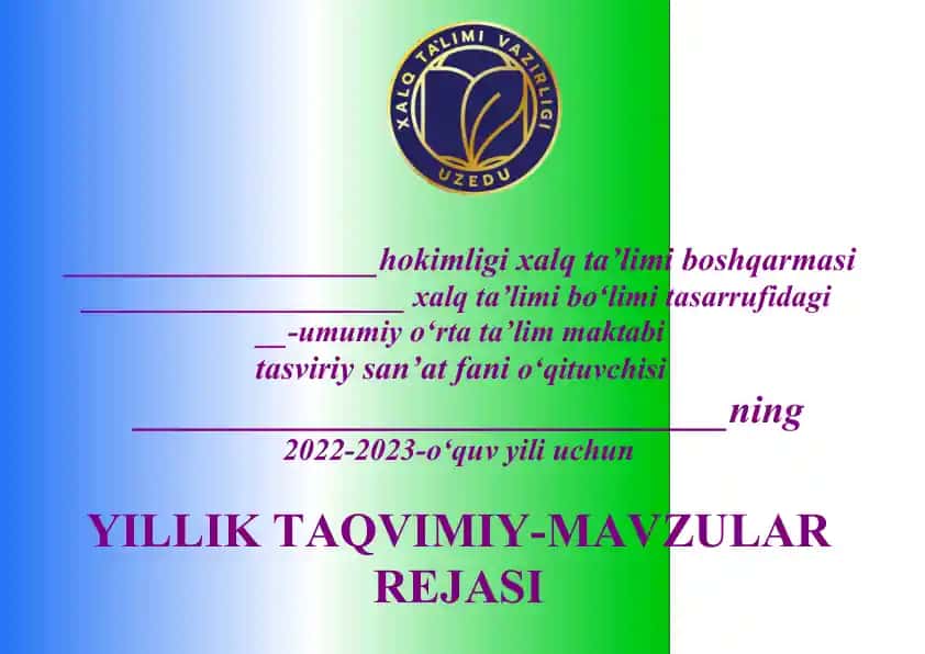 Tasviriy san’at fani darsi "Rangtasvirda natyurmort chizish bosqichlari"