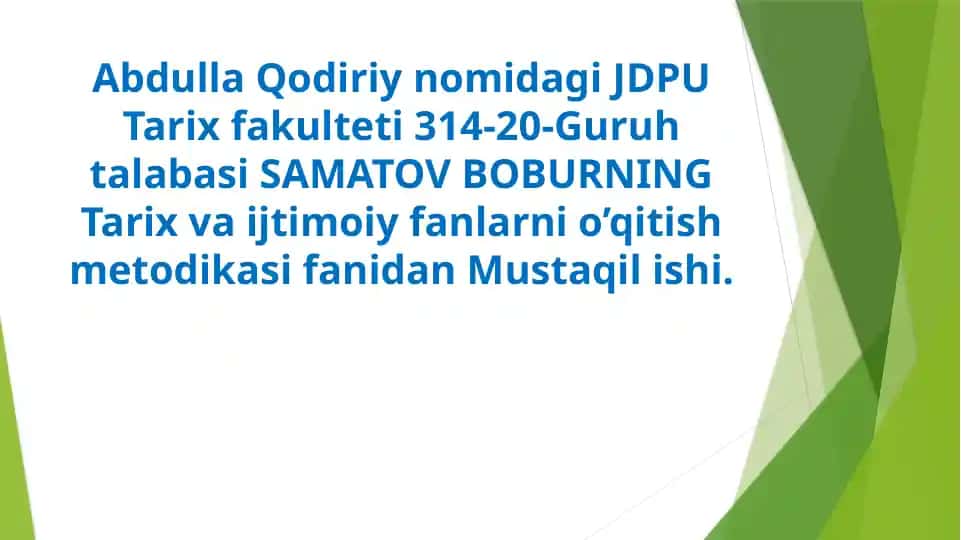 Talabalarning mustaqil faoliyatlari pedagogik boshqarishning mohiyati