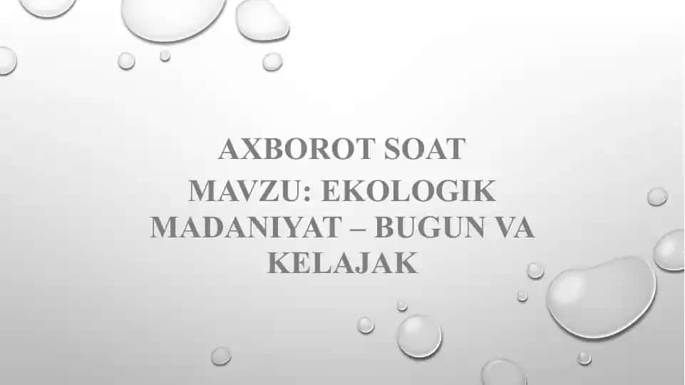 Ekologik madaniyat