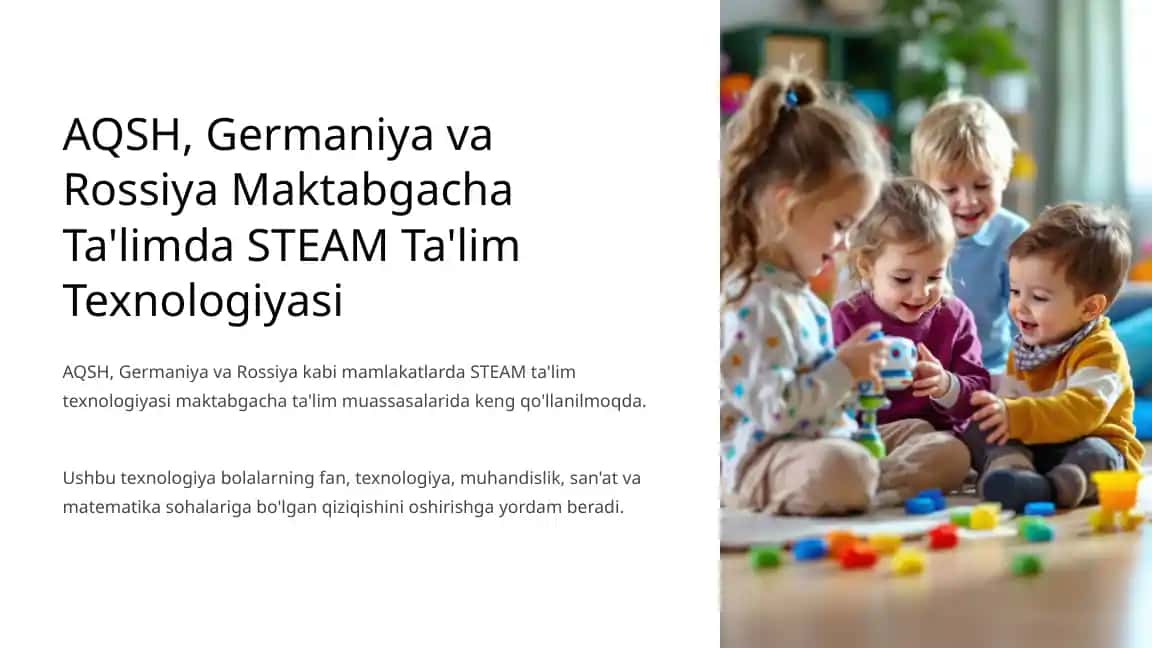 STEAM Ta'lim Texnologiyasi
