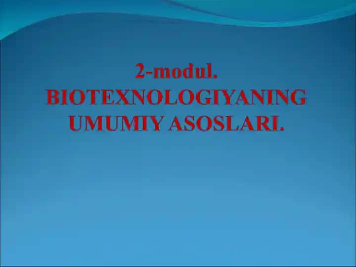 BIOTEXNOLOGIYANING UMUMIY ASOSLARI SAF & FAS Fuse