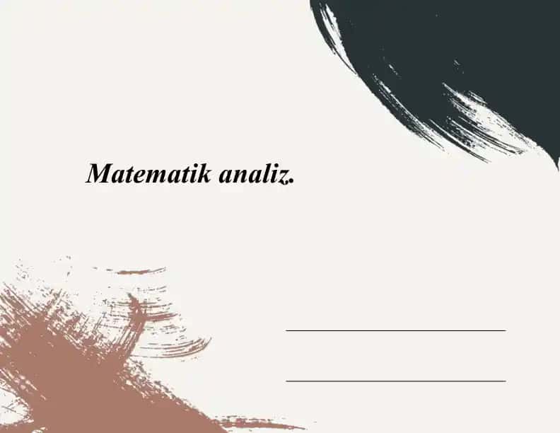 Matematikanaliz