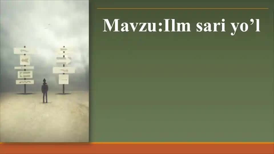 Ilm sari yo‘l