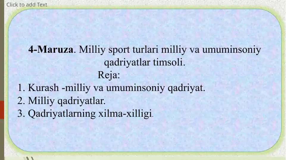 Milliy Sport Turlari