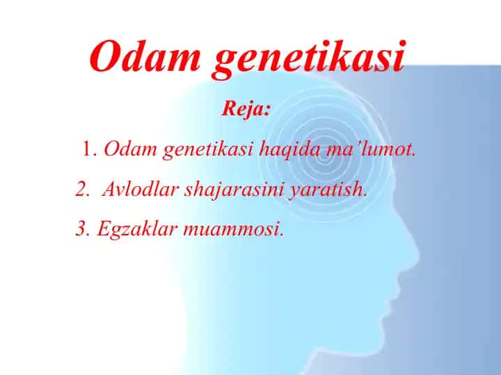 Odam genetikasi