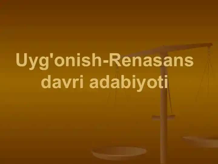 Uyg'onish-Renasansdavri adabiyoti