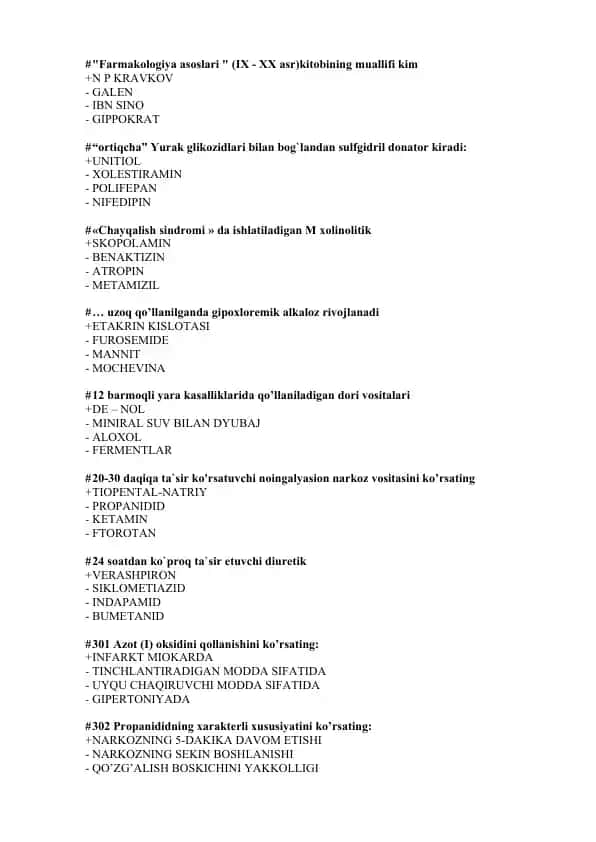 Farmakologiya asoslari