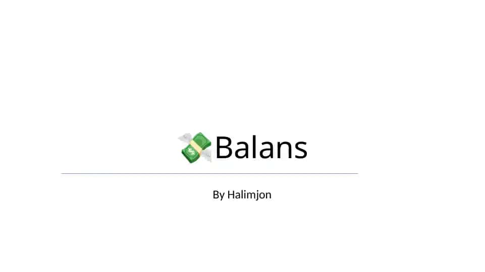 Balans