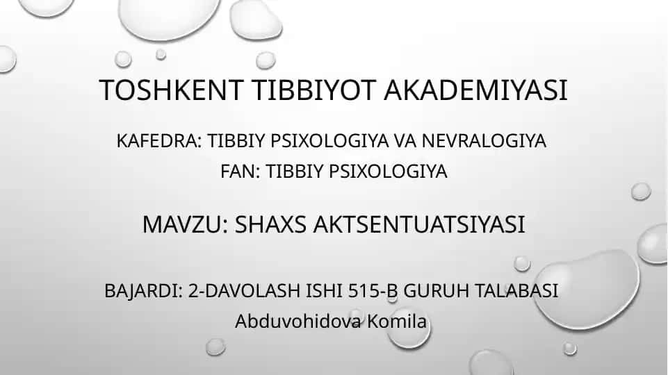 SHAXS AKSENTUATSIYASI