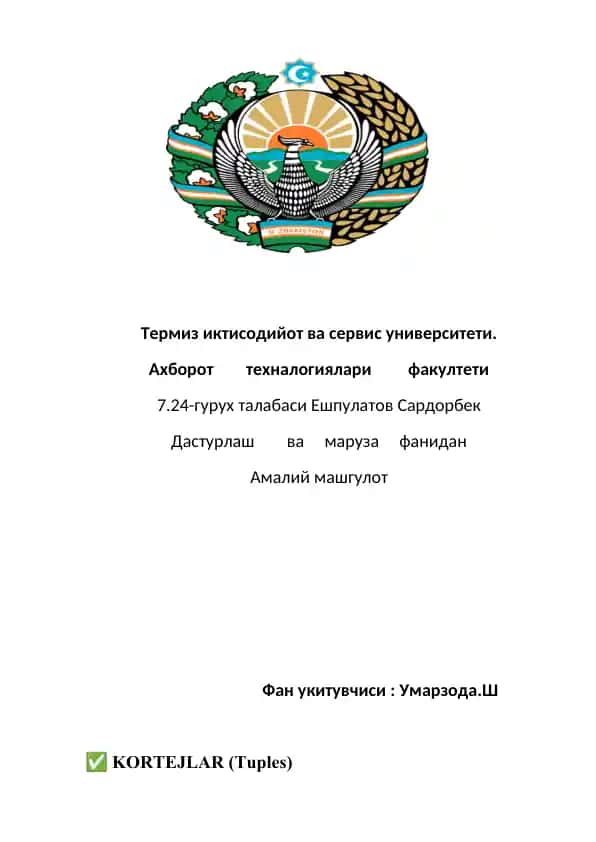 Termiz iktisodiyot va servis universiteti
