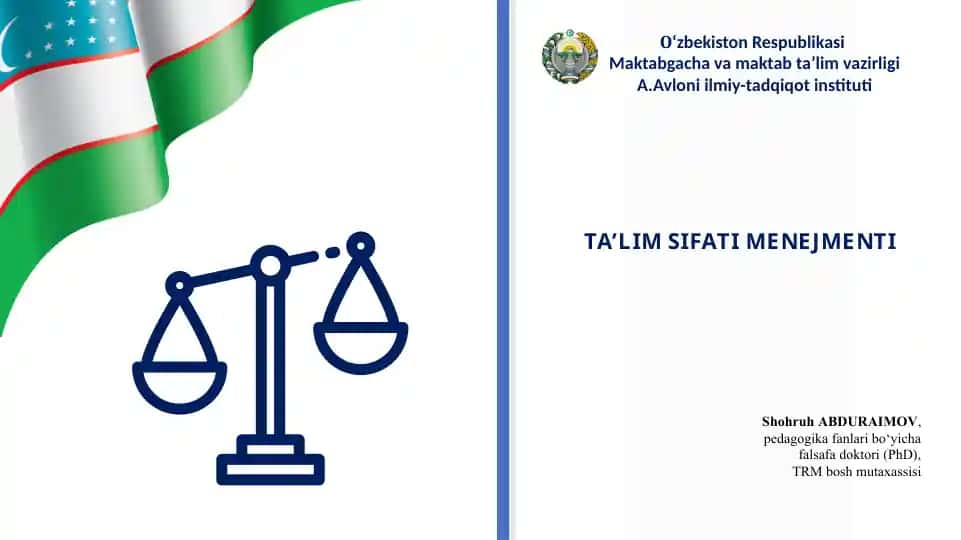 Ta'lim Sifati Menegmenti