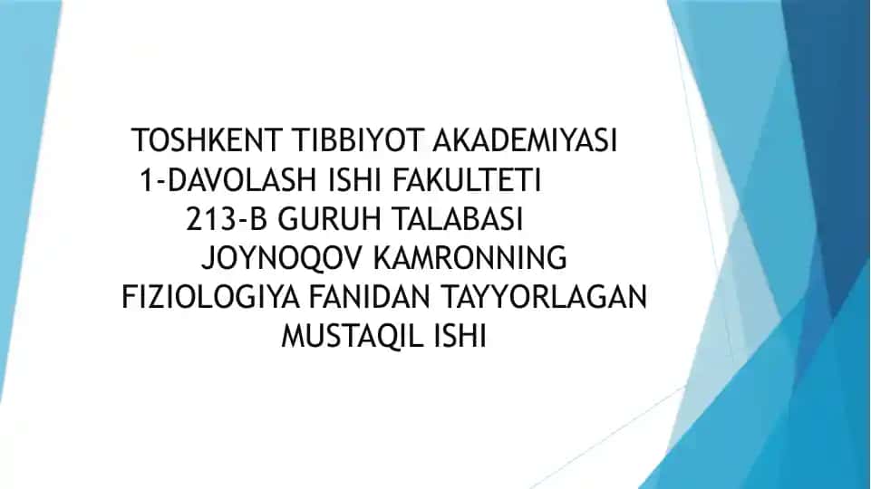 Yurak qon aylanish sistemasining tavsifi
