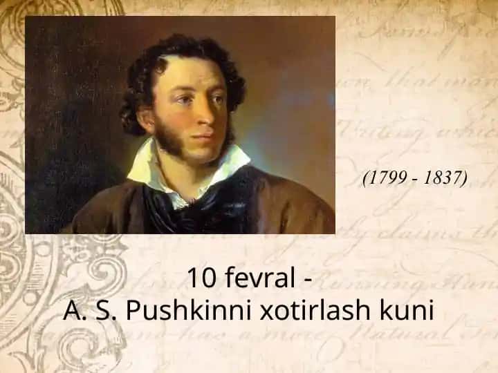 A. S. Pushkinni xotirlash kuni