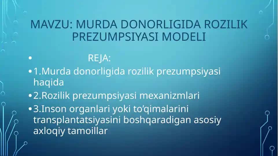 Murdadonorligidarozilikprezumpsiyasimodeli