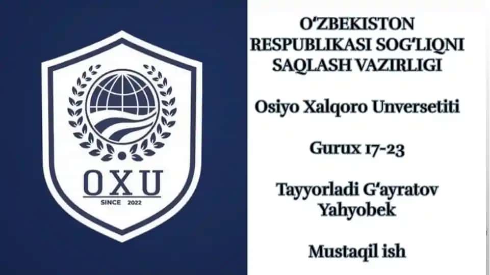 Tajriba Natejalari tahlilining statistik Usullari