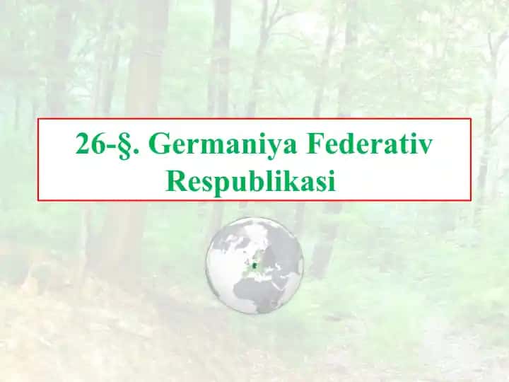 Germaniya Federativ Respublikasi