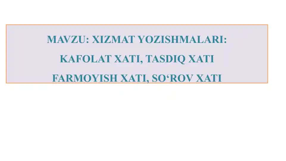 Kafolat xati