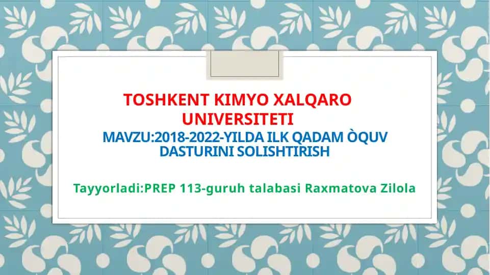 Maktabgacha ta’lim to‘g‘risidagi qonun